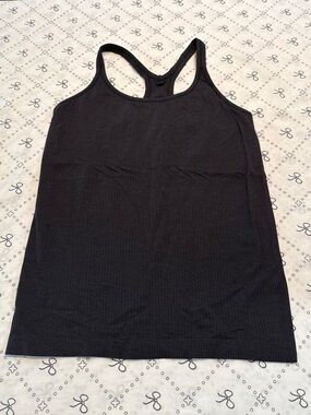 Lululemon Ebb to Street Black Tank top size 12